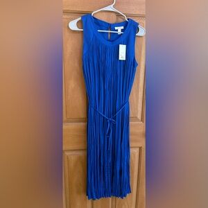 Nine West Royal Blue Pleated Dress